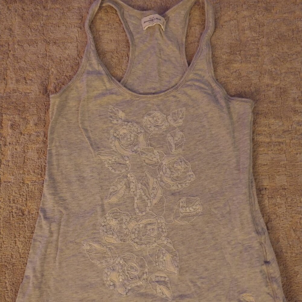Y2K Abercrombie & Fitch cotton racerback tank top size M